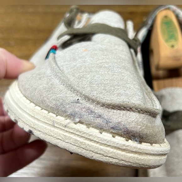 Hey Dude Women’s Size 8 Wendy Rodeo Wheat Aztec Slip On Loafers Casual Shoes - Picture 4 of 7